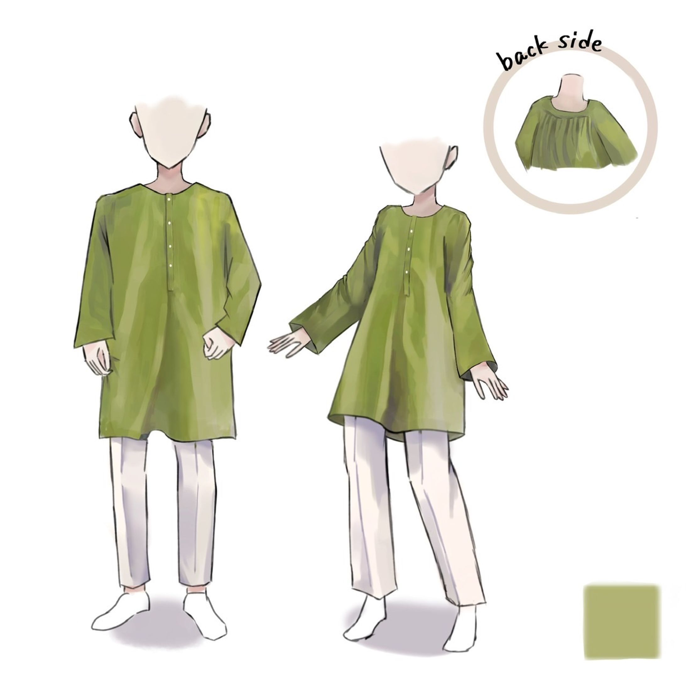 洋服デザイン　-1