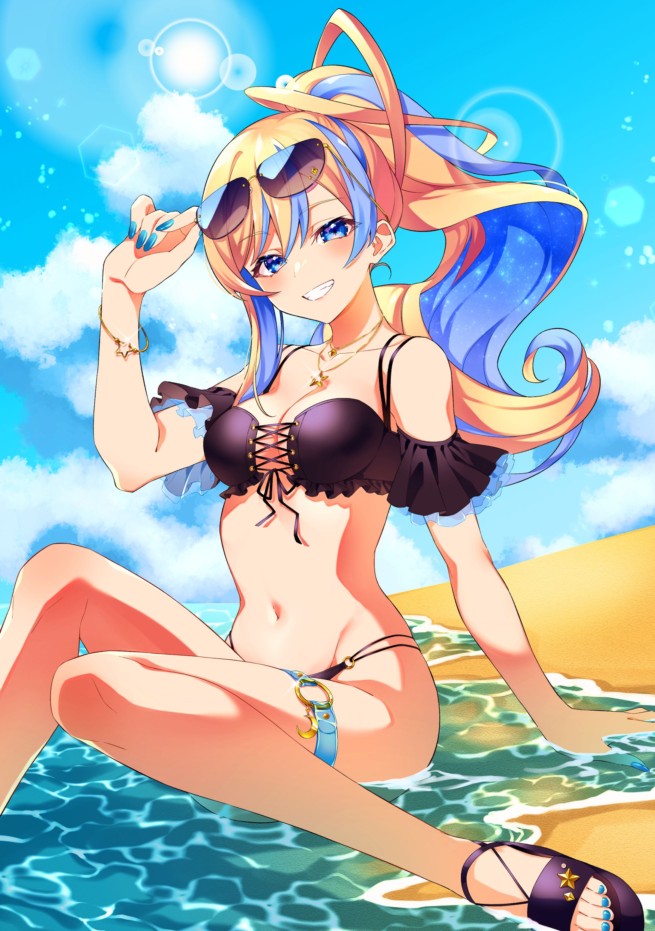 星降ヨル様水着イラスト-1