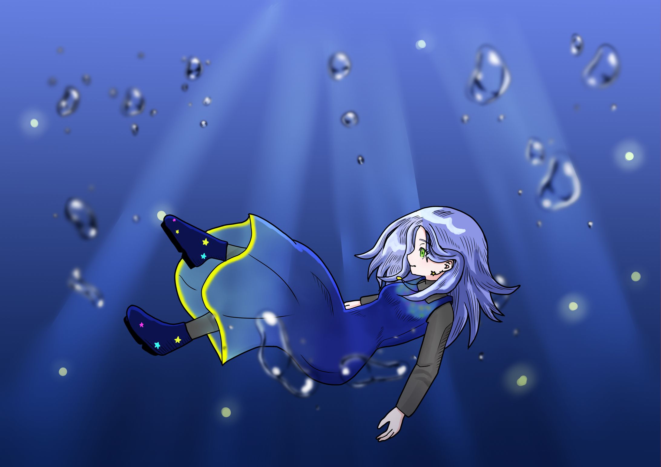 海に沈む少女-1
