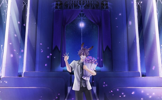 IRIAMライバー卒業用イラスト