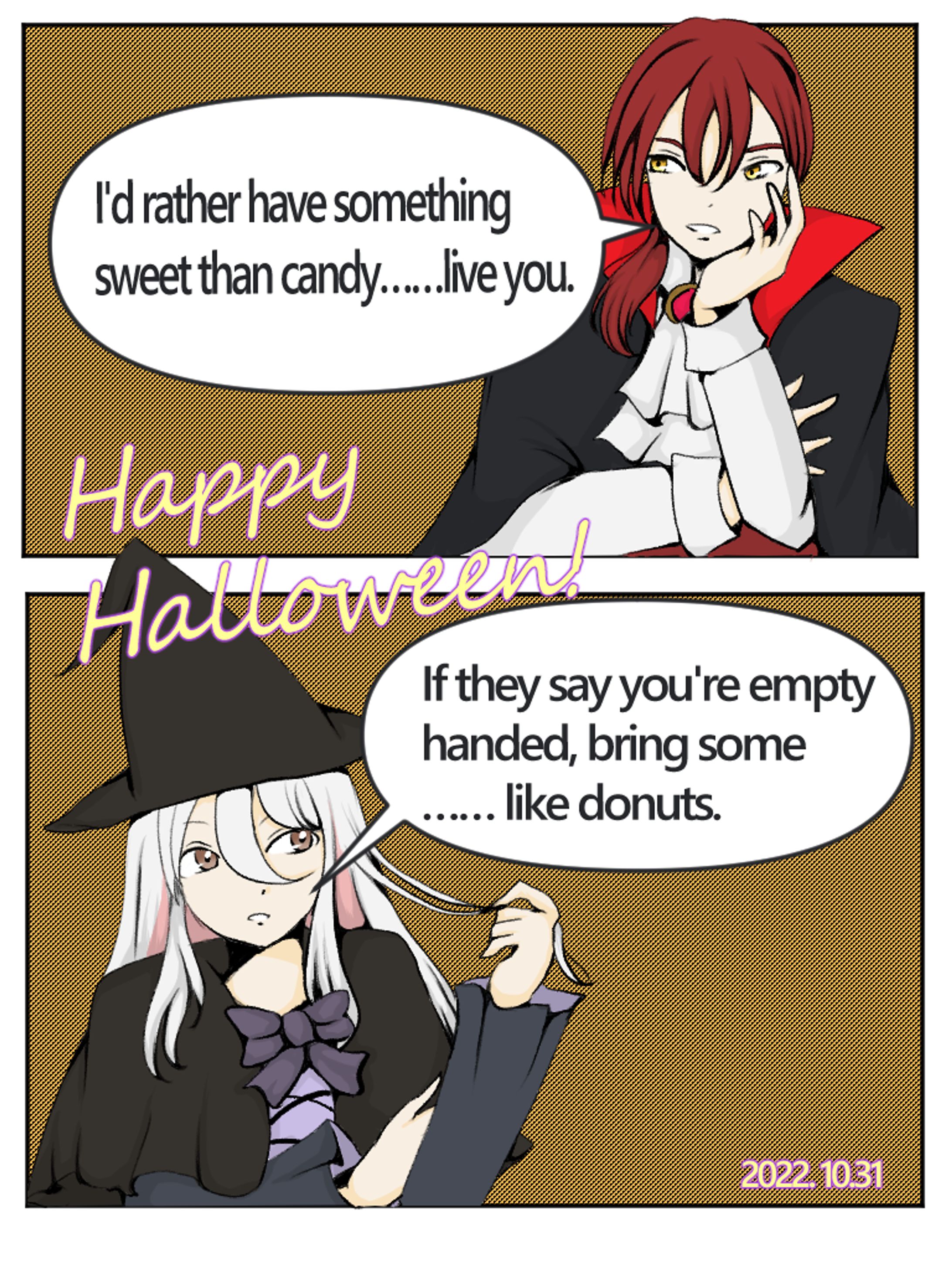 アメコミ風ハロウィンイラスト-1