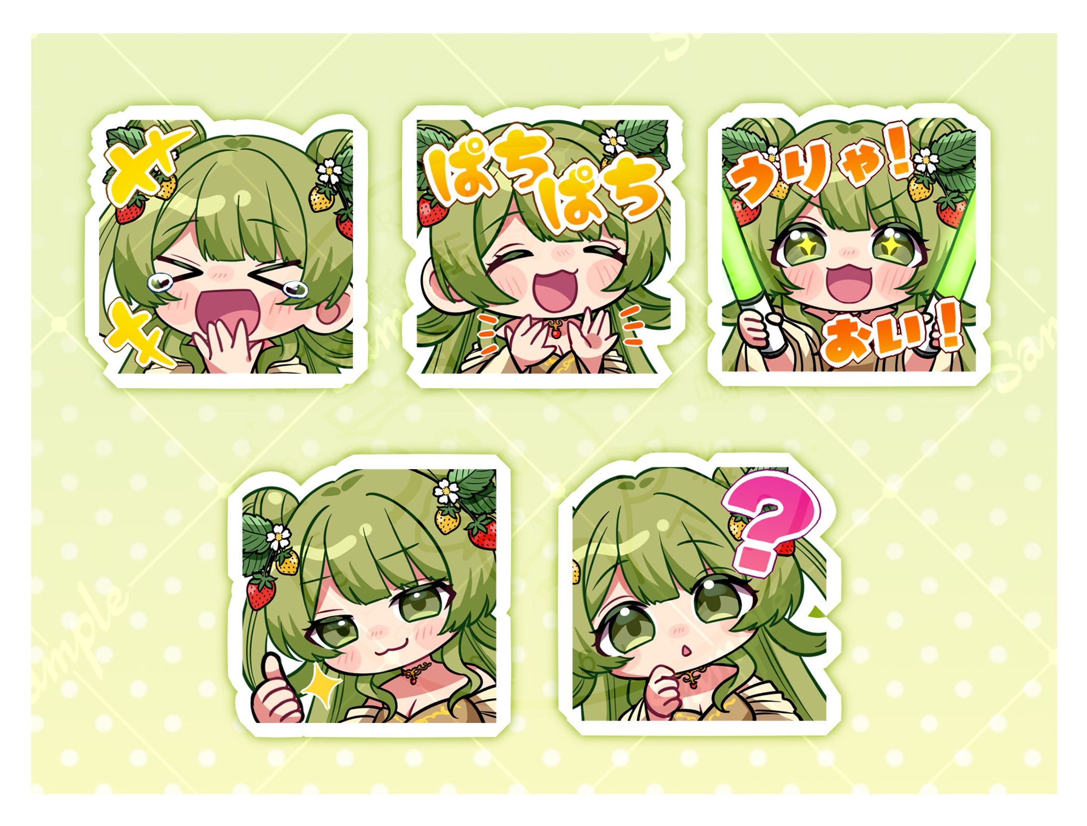 【お仕事】TikTok用スタンプ-1