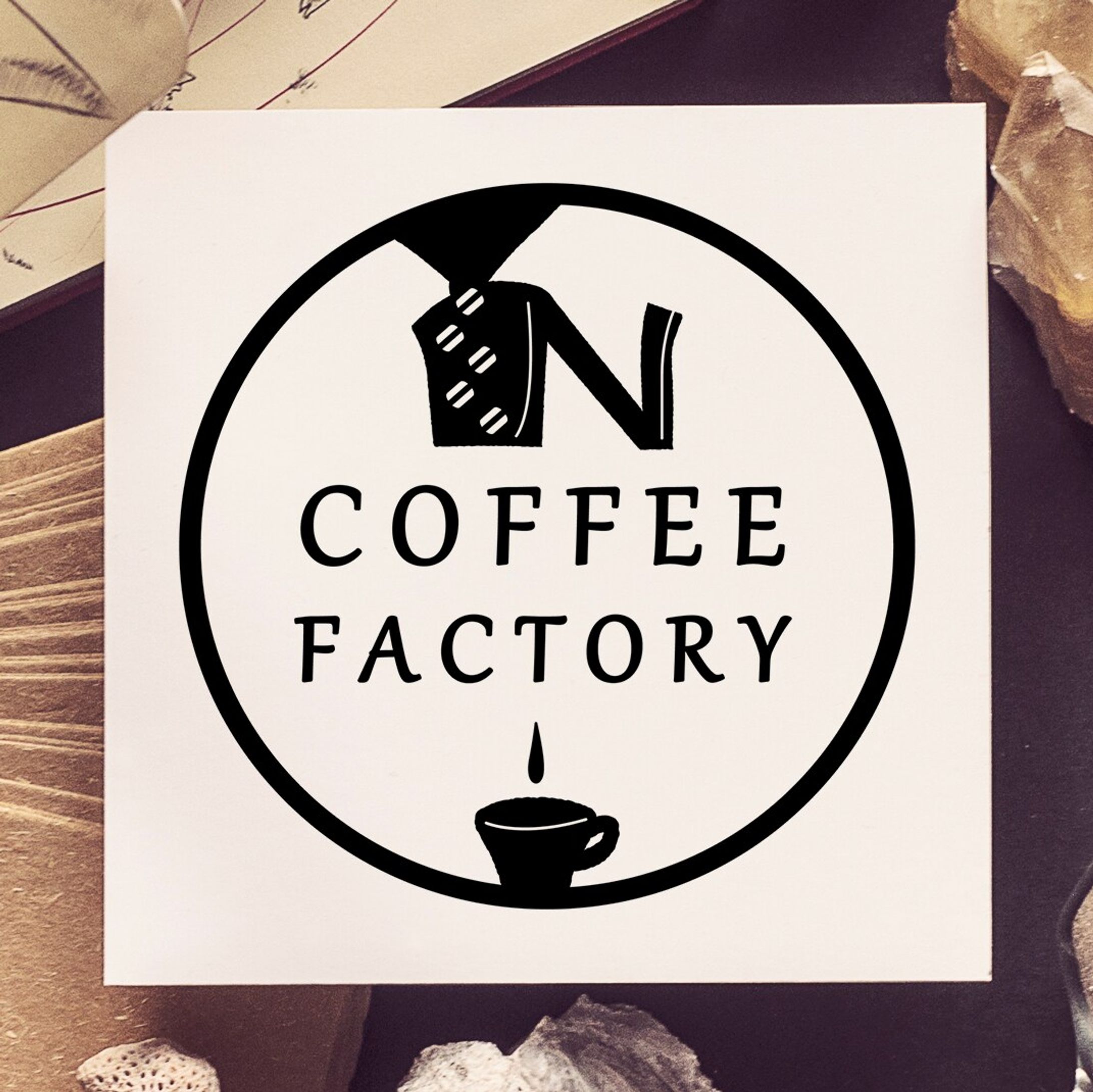  【ロゴデザイン】N COFFEE FACTORY-1