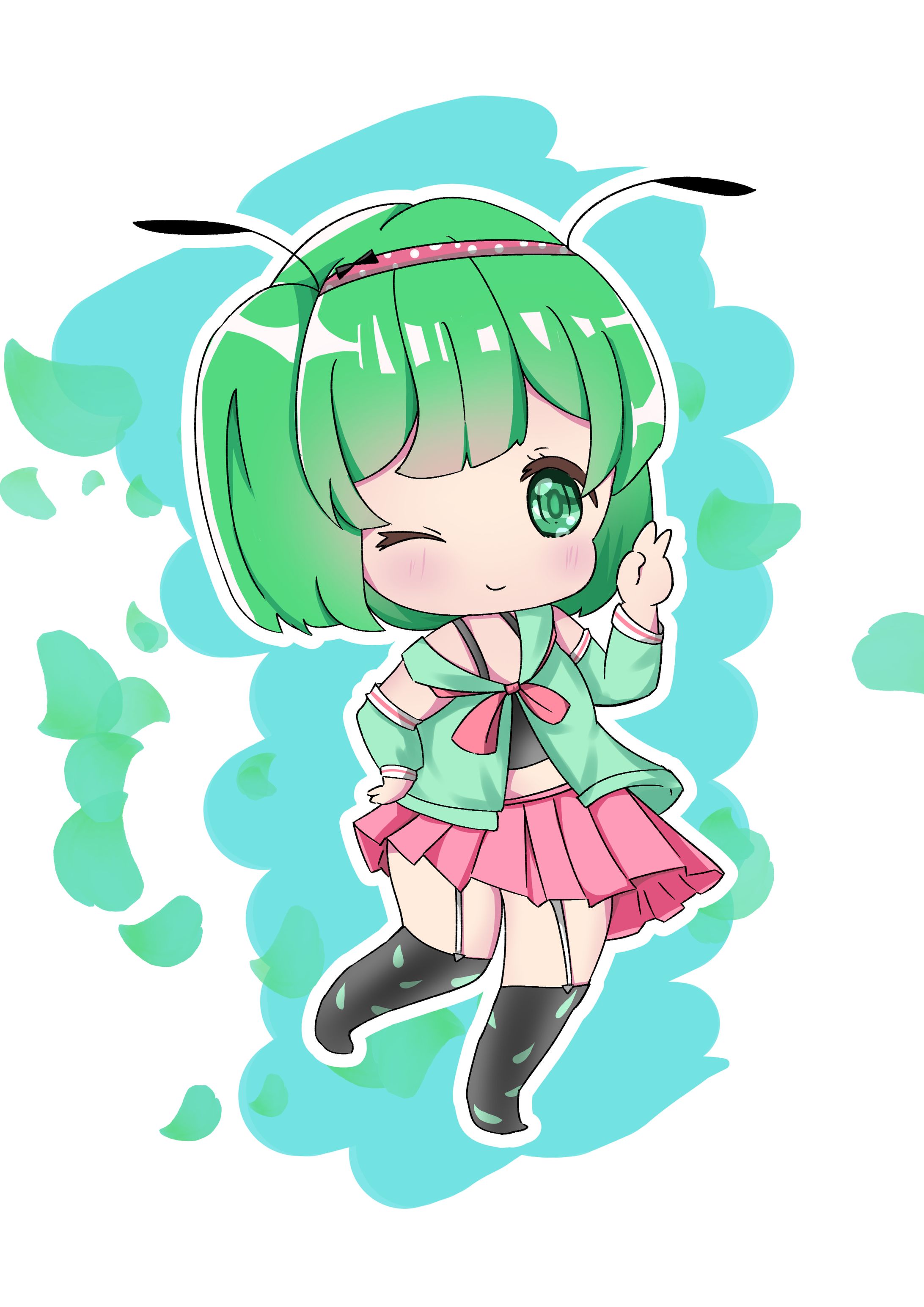 【Chibi Style】Cute Caterpillar-1