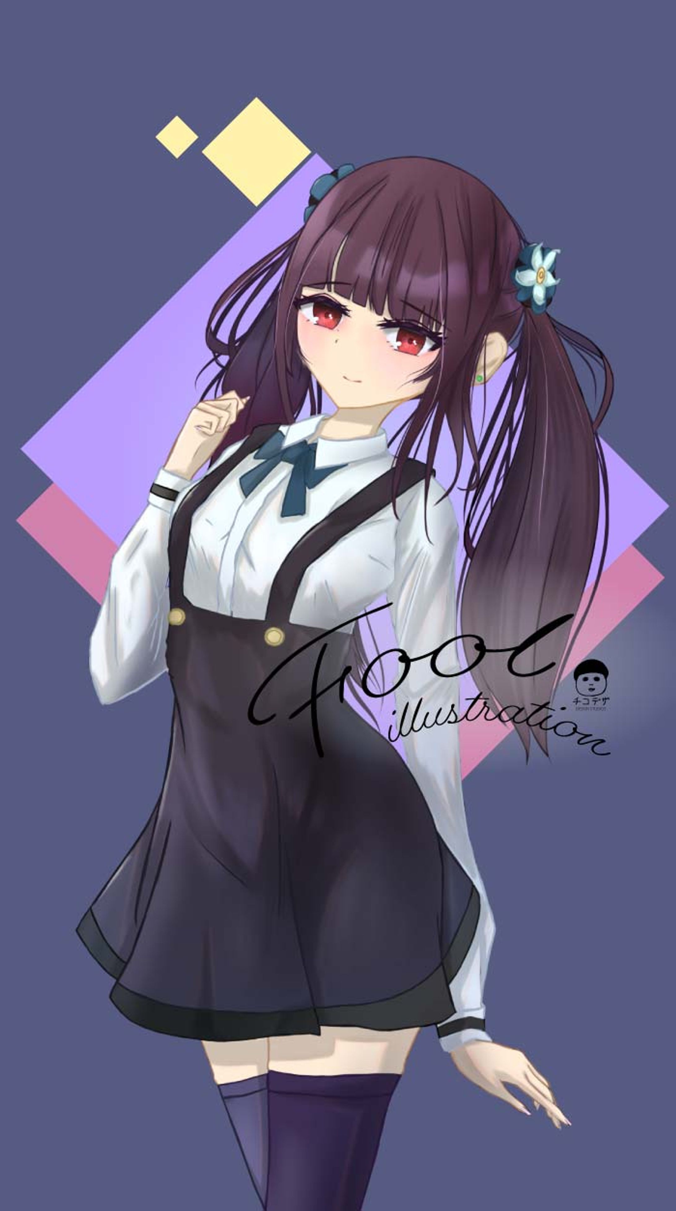 ツインテールの女の子-1
