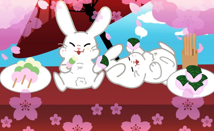 うさぎカレンダー春