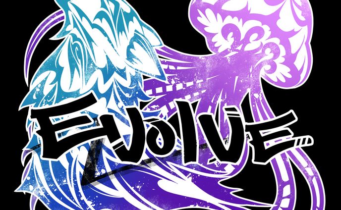 ウミさま・シャルさま「EVOLVE」チームロゴ