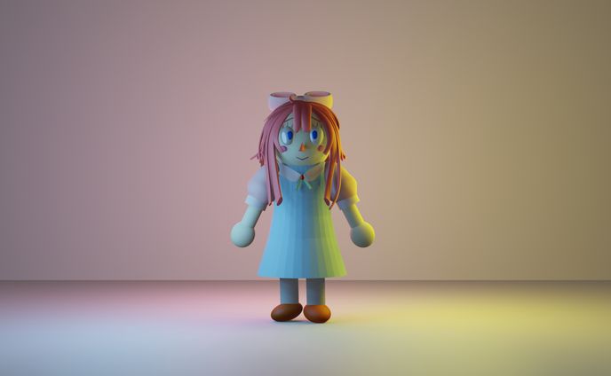 oc chara blender 3D