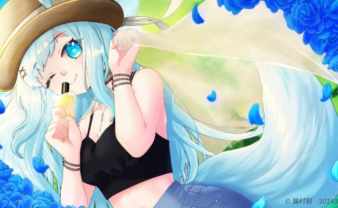 海月まよ様 香水販促イラスト