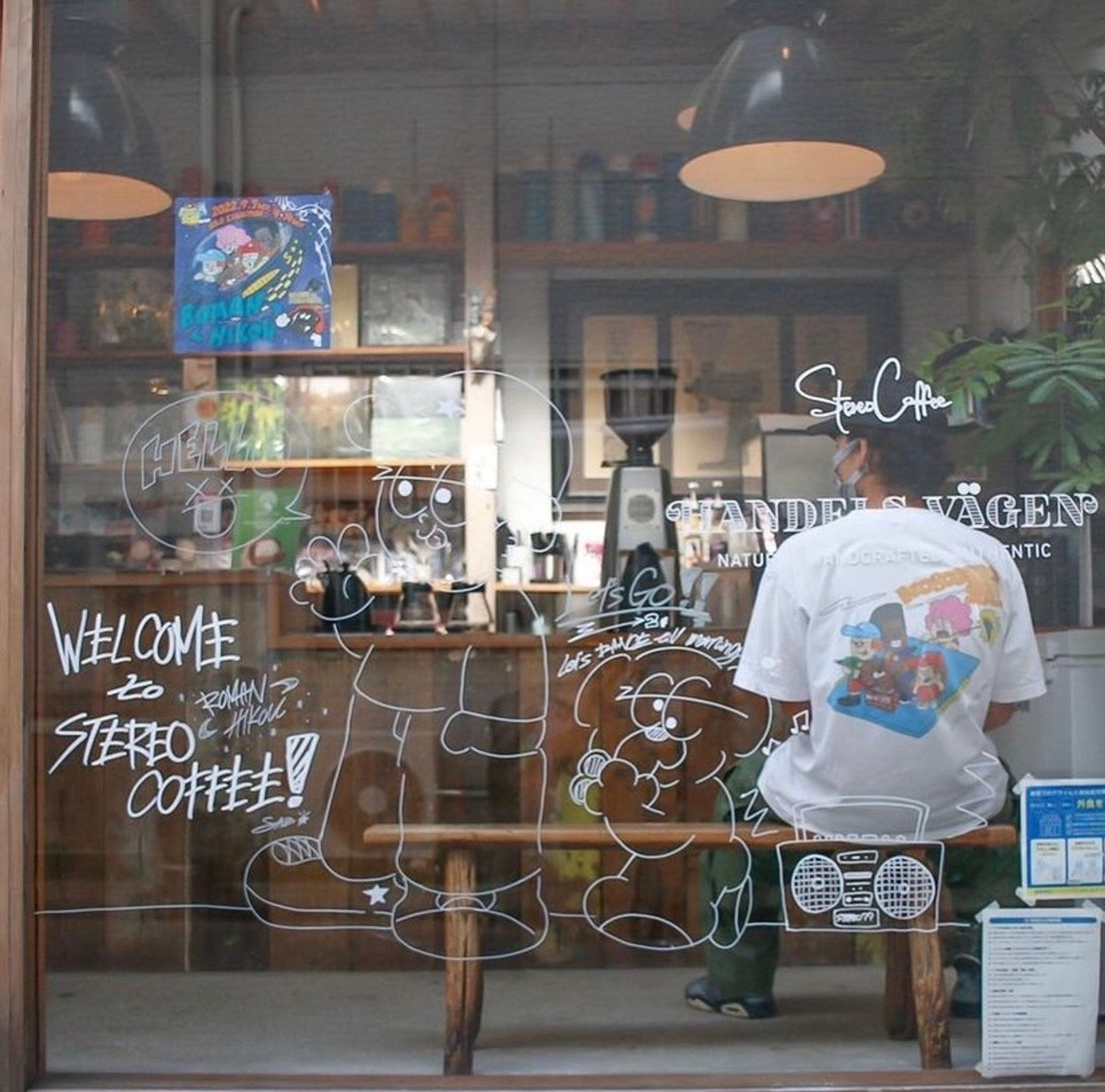 ライブペイント（stereo coffee 個展in福岡県_2022.9）-1