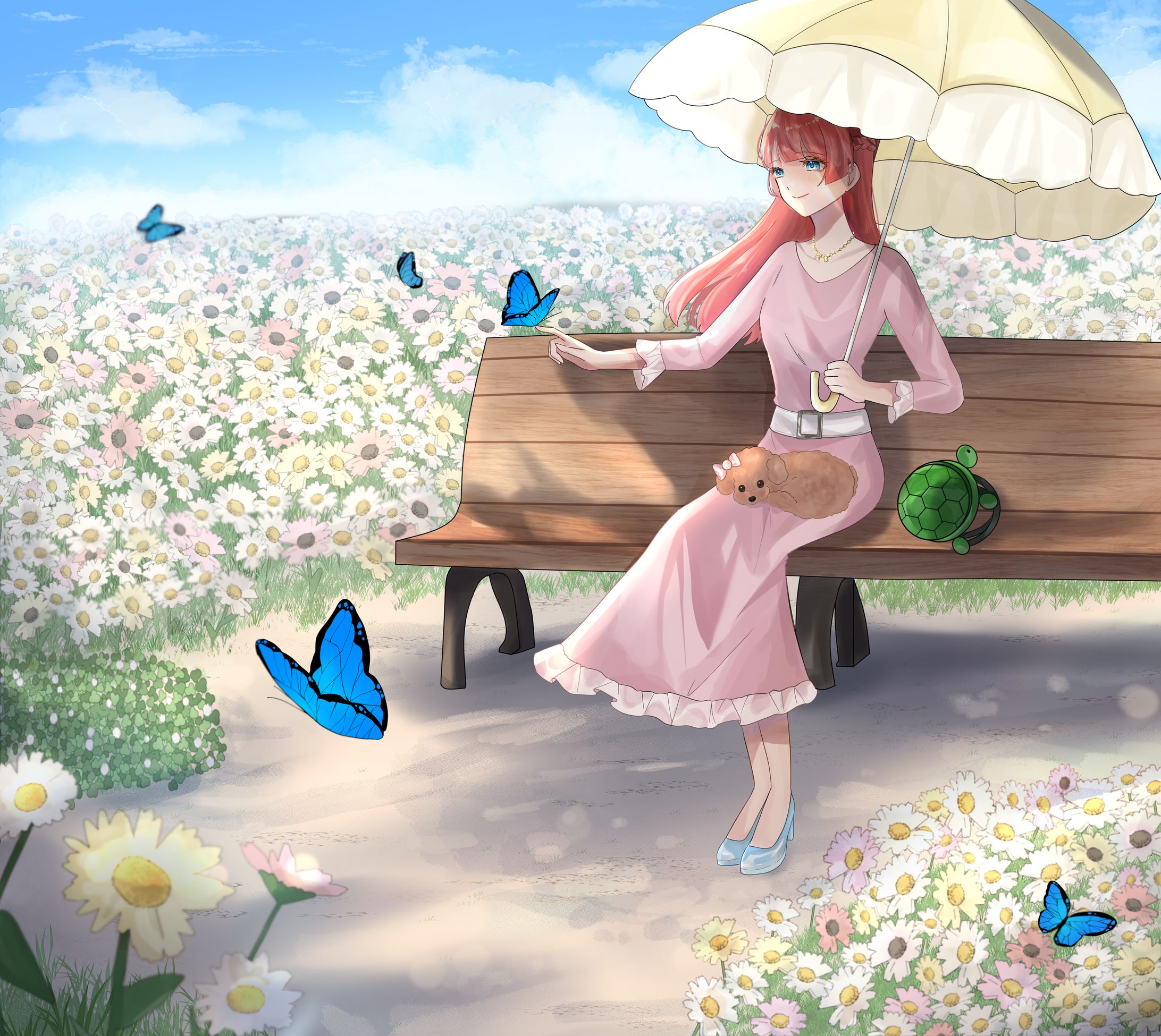 1枚絵(全身)＋複雑背景-1