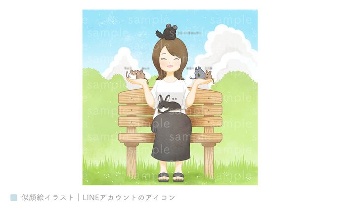 似顔絵イラスト｜LINEアカウントのアイコン