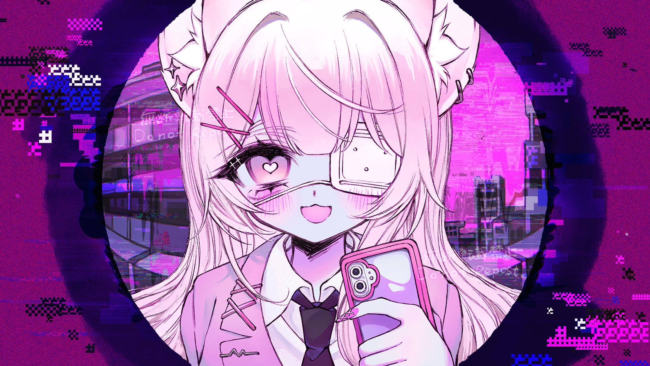 狐酔ゆら様 モニタリング歌ってみたイラスト-1