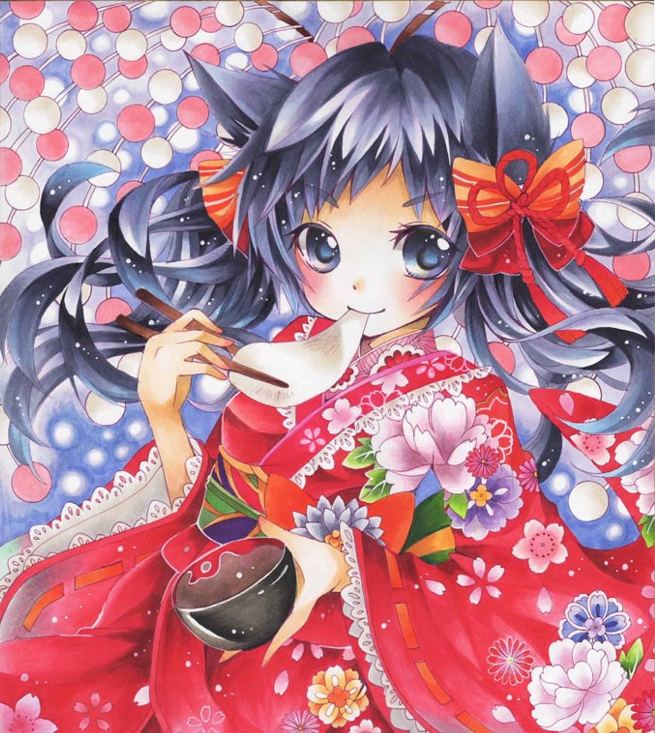 イラスト（使用画材：コピックマーカー）-1