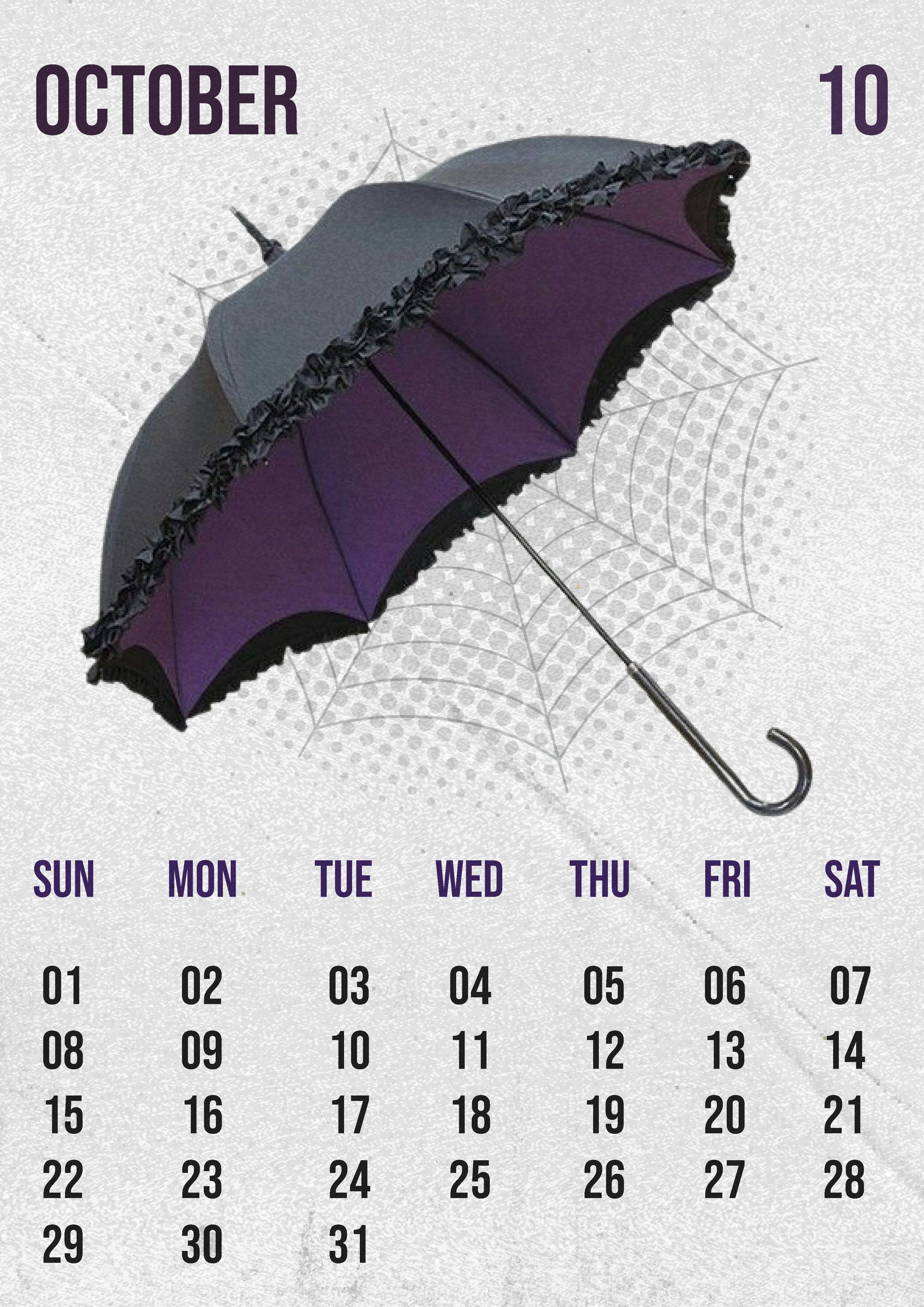 Meloco Kyoran - October 2023 month calendar-1
