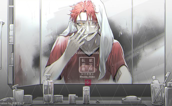 歌ってみた動画用一枚絵　躑躅森葵様