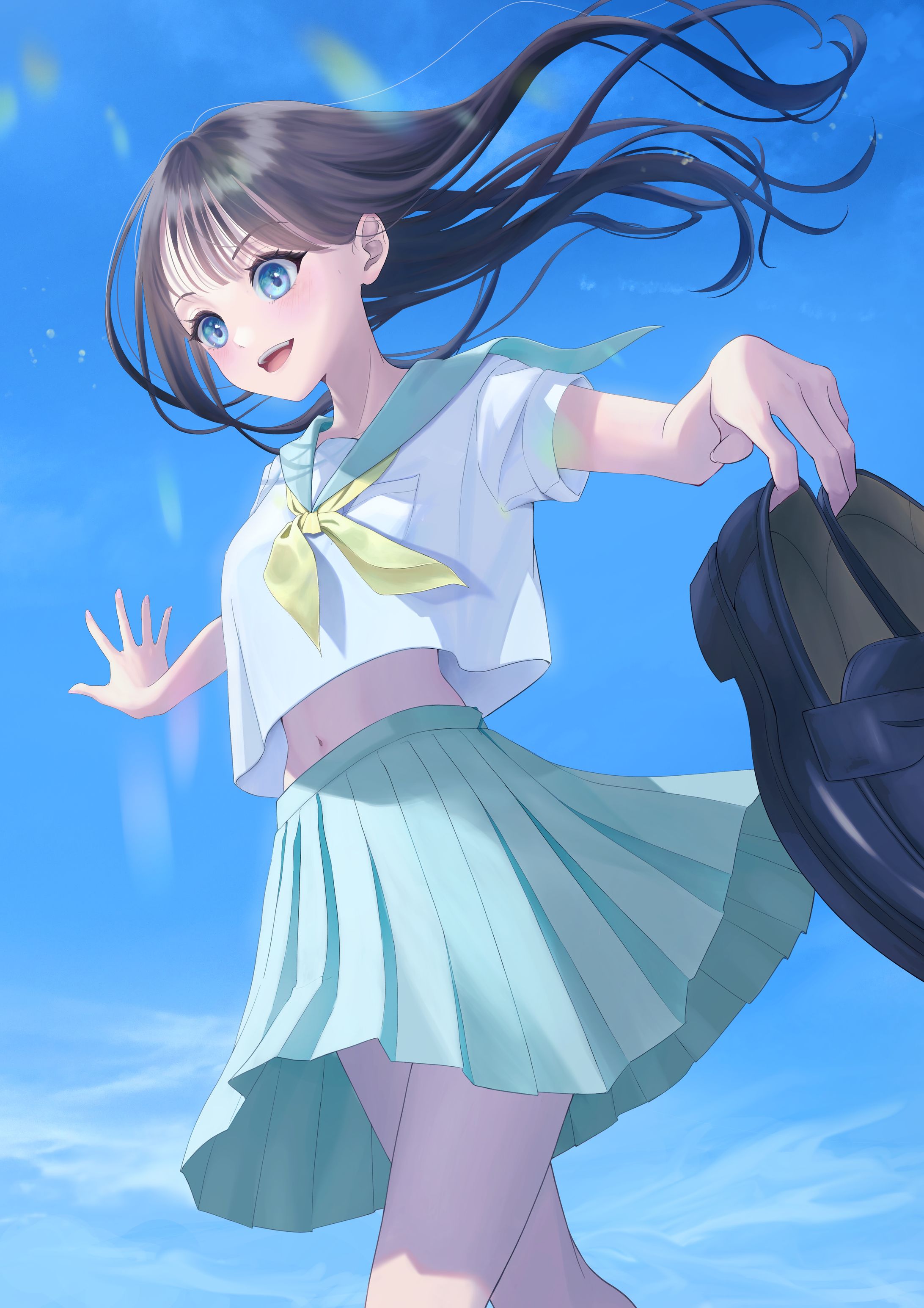 オリジナルキャラクター　夏イラスト-1