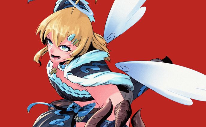 天乃えるさん・ゲーム配信用イラスト