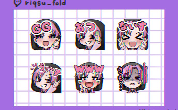 【ご依頼】Twitch　スタンプ　キャラデザ 2024/11/13　