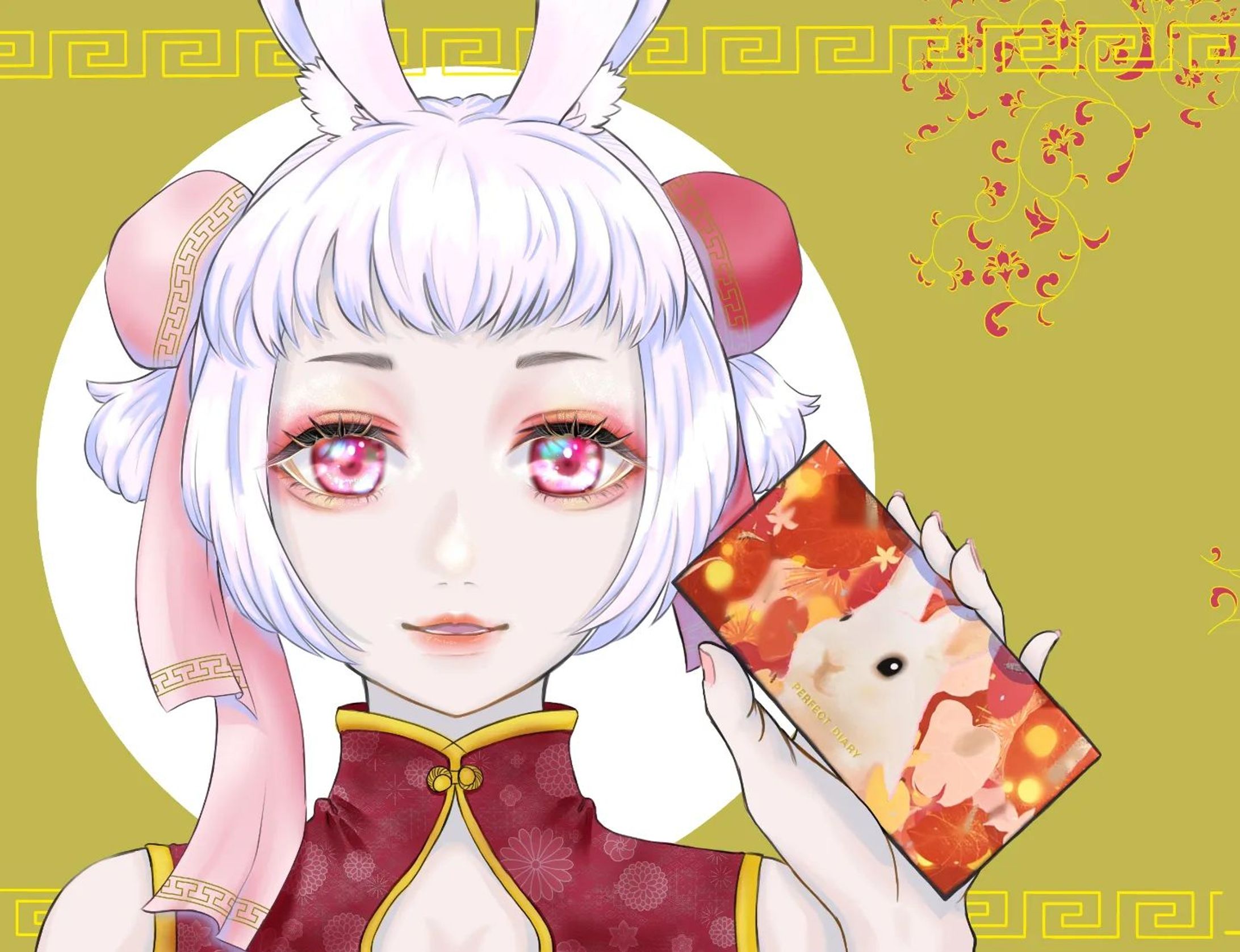 PERFECT DIARY様 動物アイシャドウパレットうさぎ

#イラスト好きさんと繋がりたい #イラスト垢 #イラストグラム #イラストレーター #コラボイラスト-1