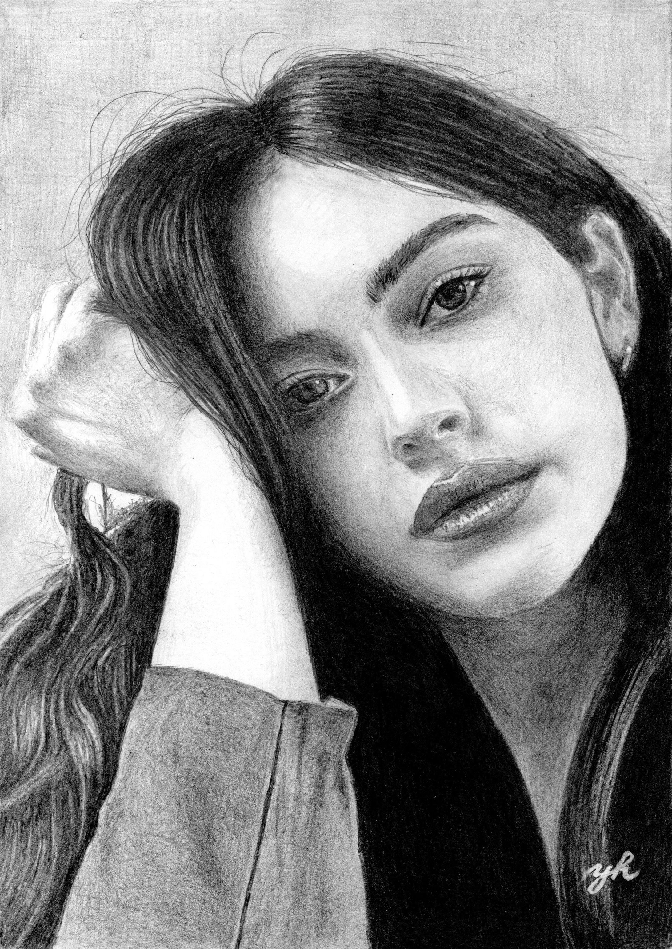 リアル鉛筆画（ポートレート）-1