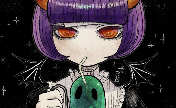 動画イラスト、halloween