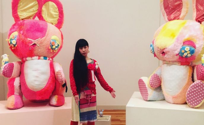 阿形吽形ちぇりっこ　Soft sculpture [a-gyou,un-gyou“Cherikko”]