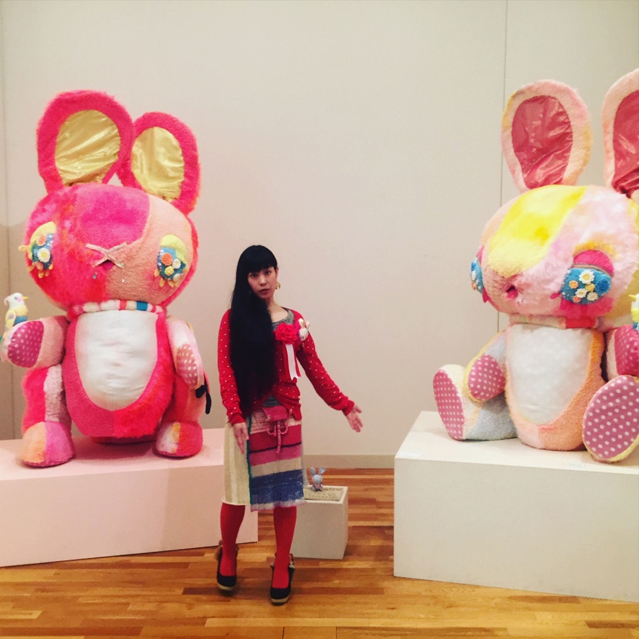 阿形吽形ちぇりっこ　Soft sculpture [a-gyou,un-gyou“Cherikko”]-1