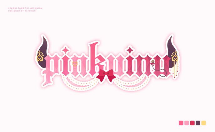 vtuber logo — pinkuinu