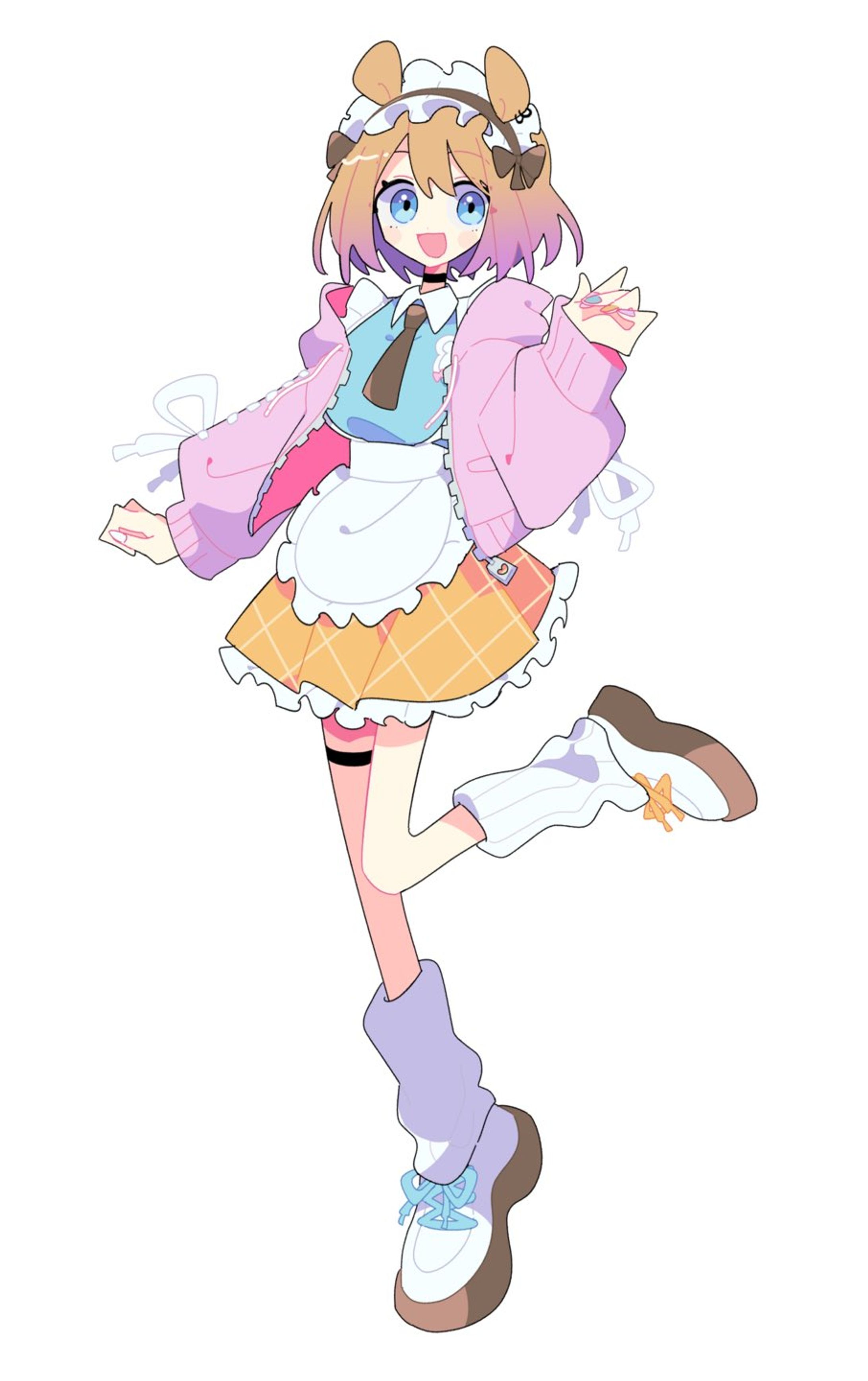 【Vtuber】りぃはむ 立ち姿・衣装デザイン・Live2Dモデリング-1