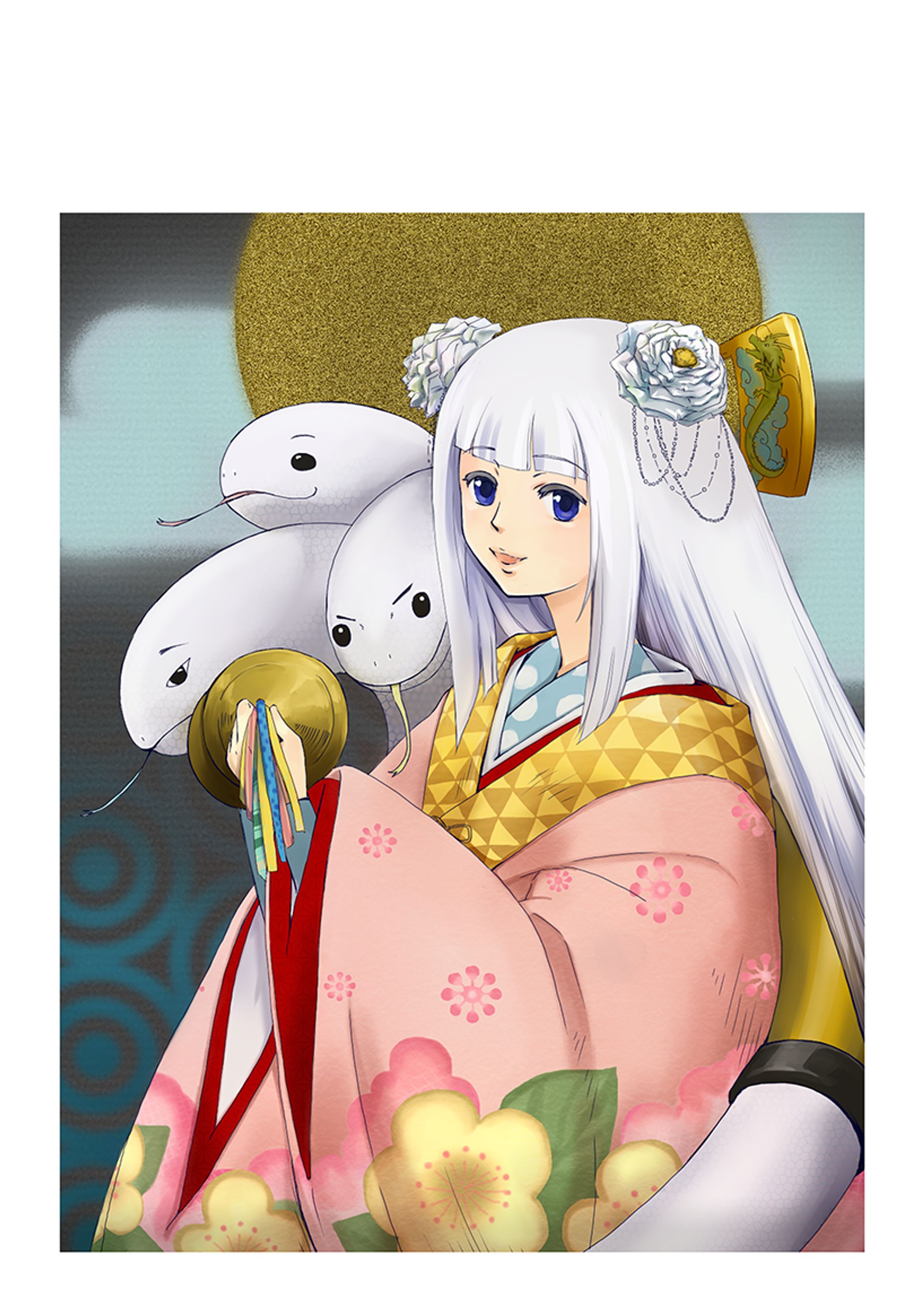 ねね（辰年年賀状イラスト）-1