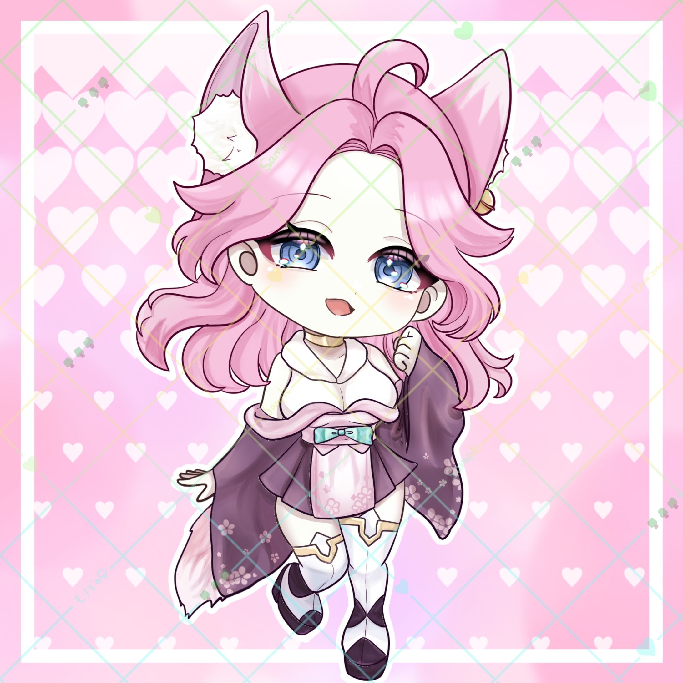 【企画】双葉咲夜様ミニキャライラスト-1