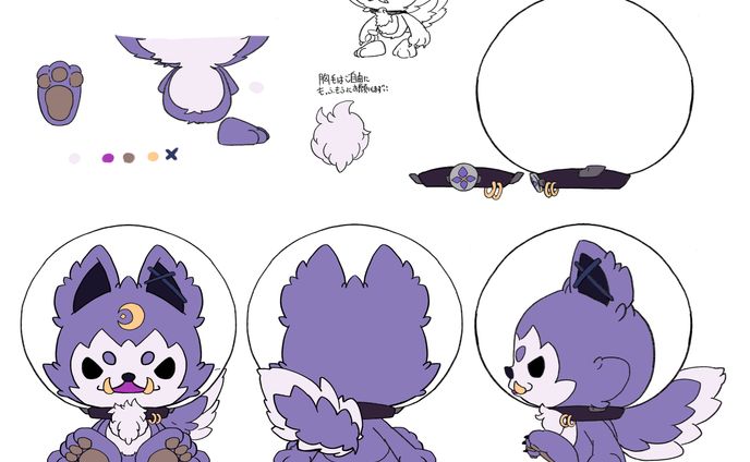 ３Dマスコットデザイン・三面