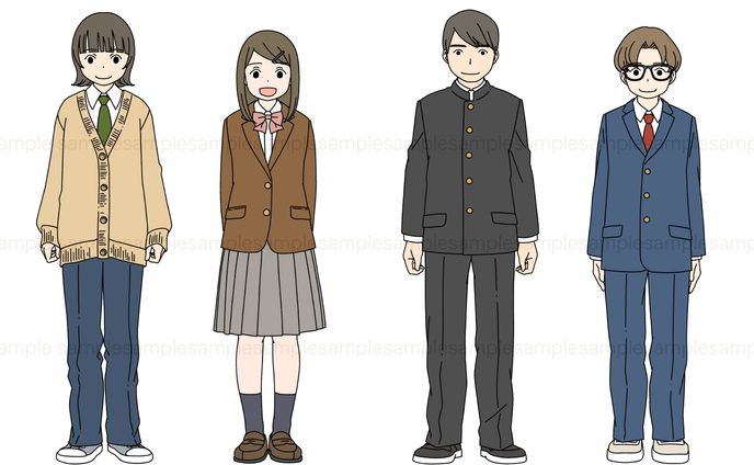 人物サンプル：中高生