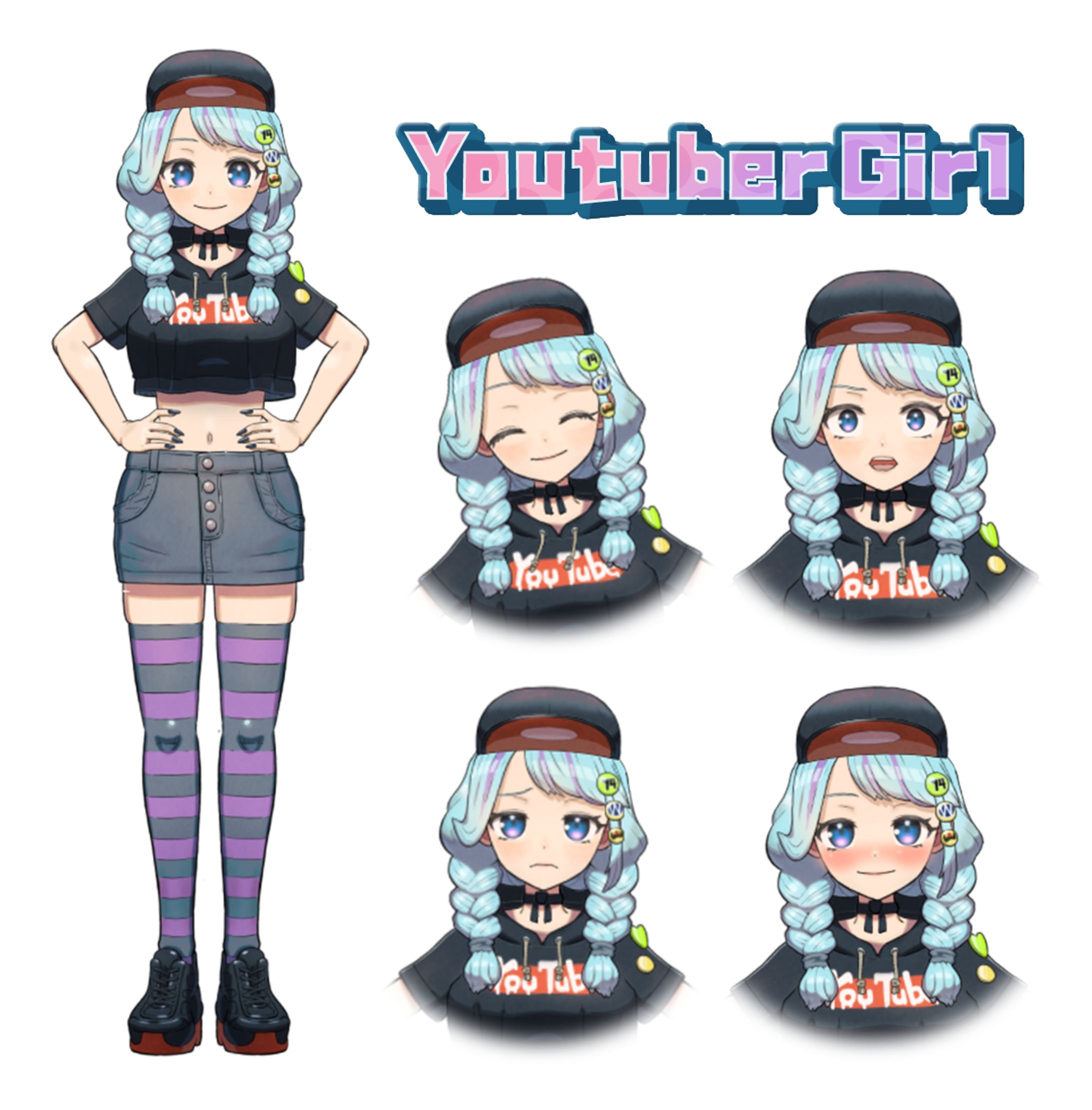 Live2D YoutuberGirl-1