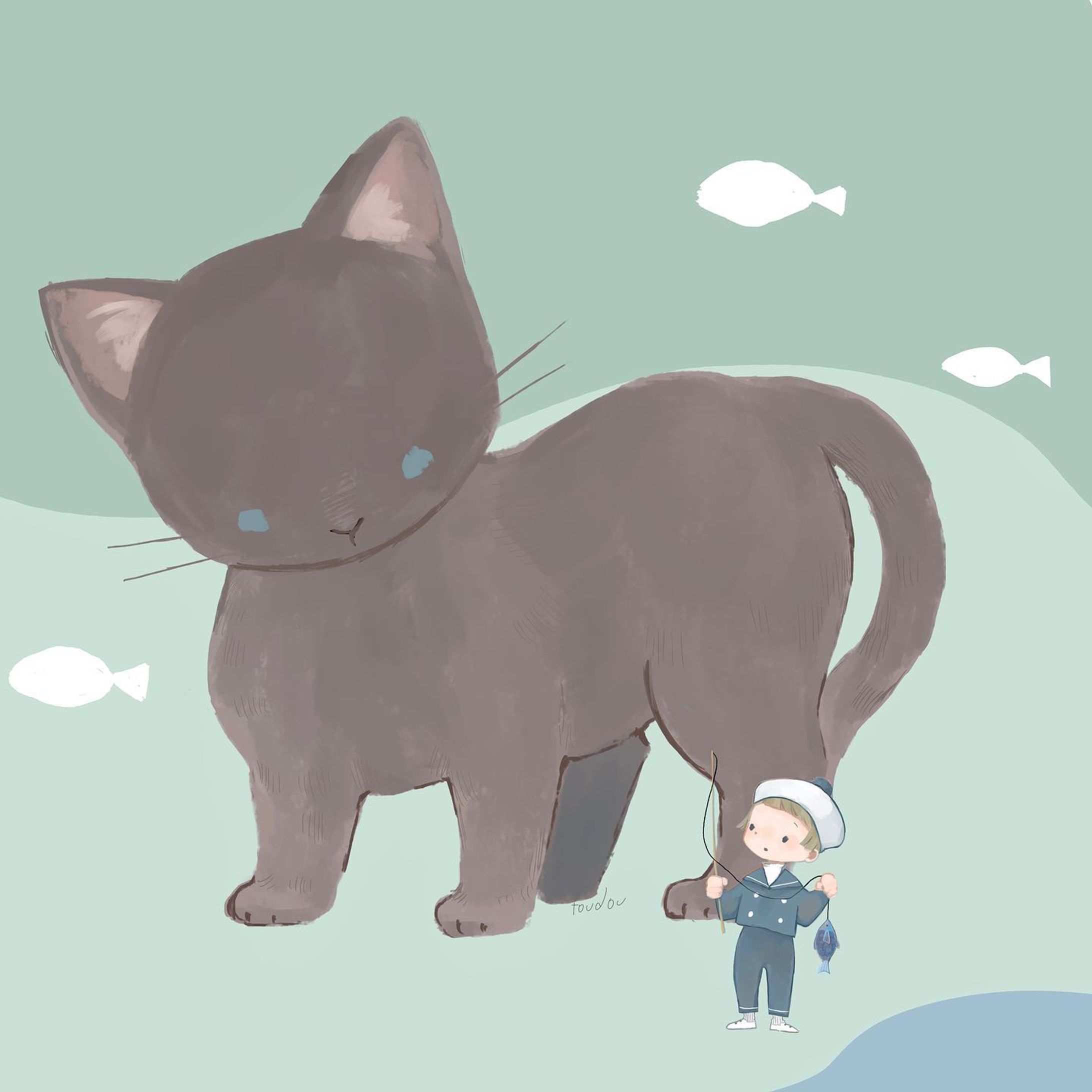 8/8  世界猫の日　でした🐈‍⬛

#illustration #イラスト #ねこ #ねこのイラスト #世界猫の日 #イラストレーター #黒猫 #子猫 #いらすとぐらむ #おえかきぐらむ #artwork #artworks #ドローイング #かわいい #ほんわかイラスト #ゆるいイラスト #可愛い #セーラー服-1