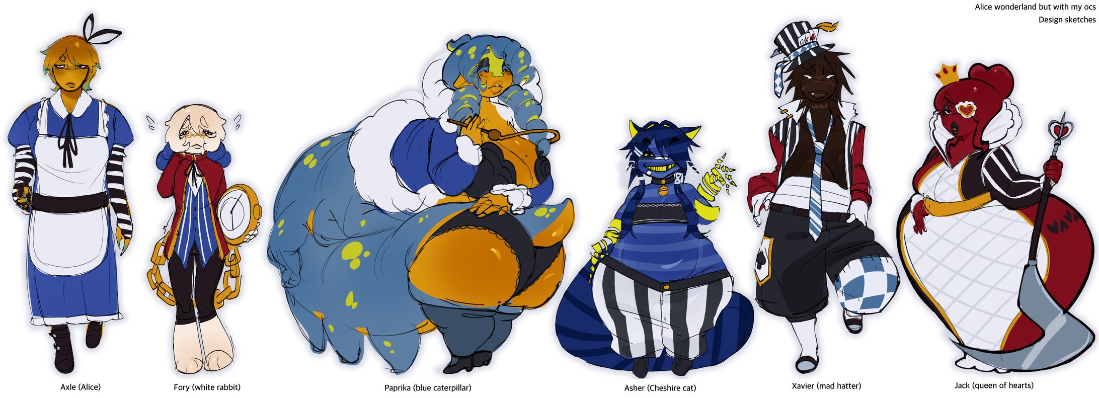 Alice wonderland & Ocs designs-1