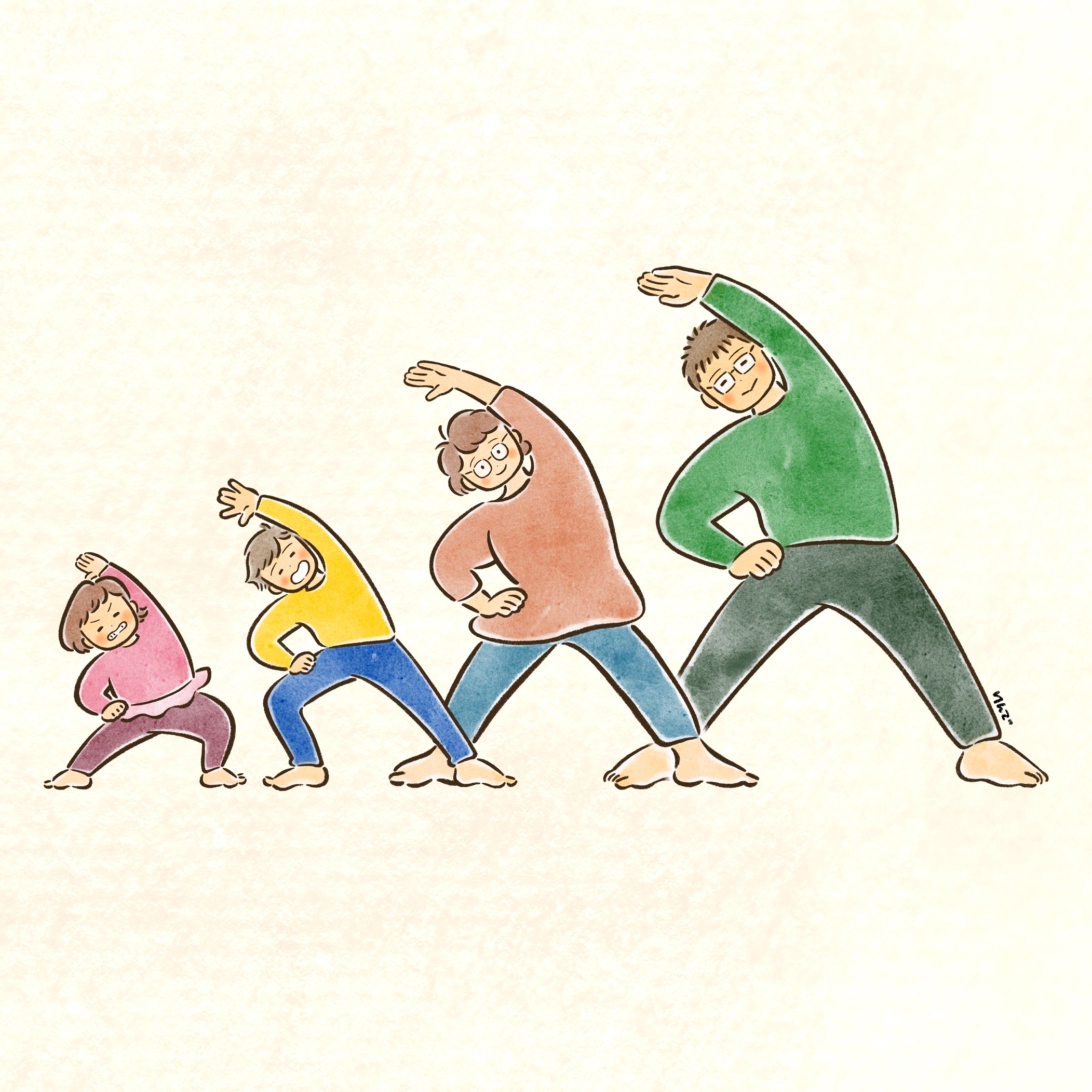 前向きに健康に｜イラストレーション-1