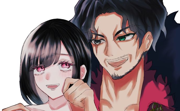 簡易夢絵サンプル（線画ざっくり簡易塗り）