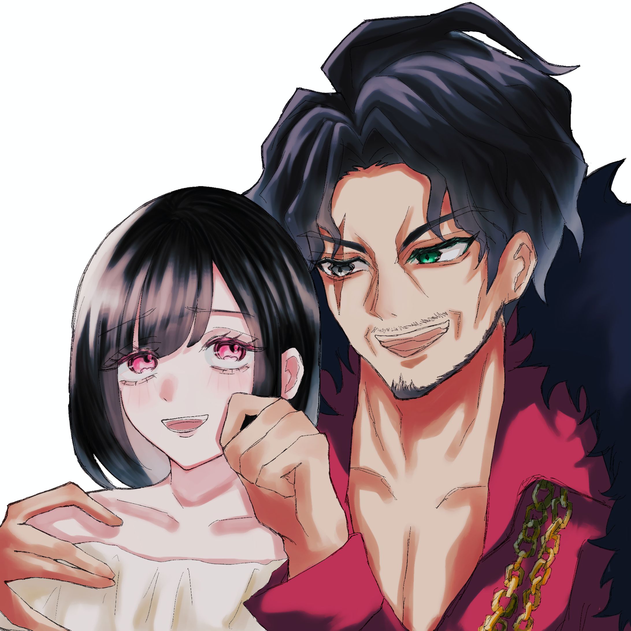 簡易夢絵サンプル（線画ざっくり簡易塗り）-1