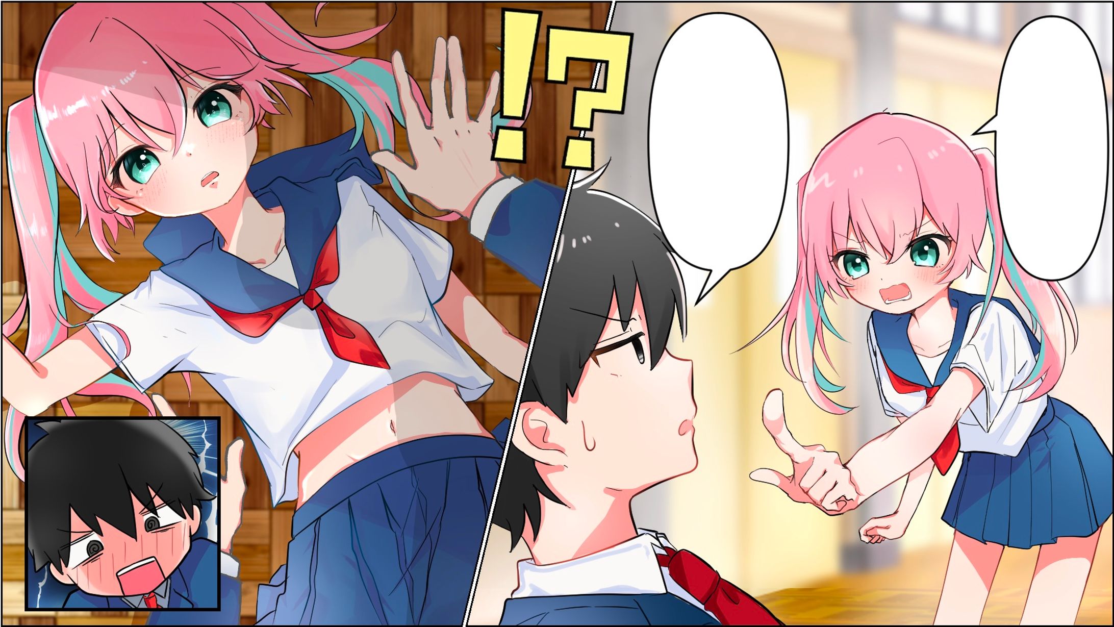 カラー漫画サンプル(アニメ塗り)2024/8-1