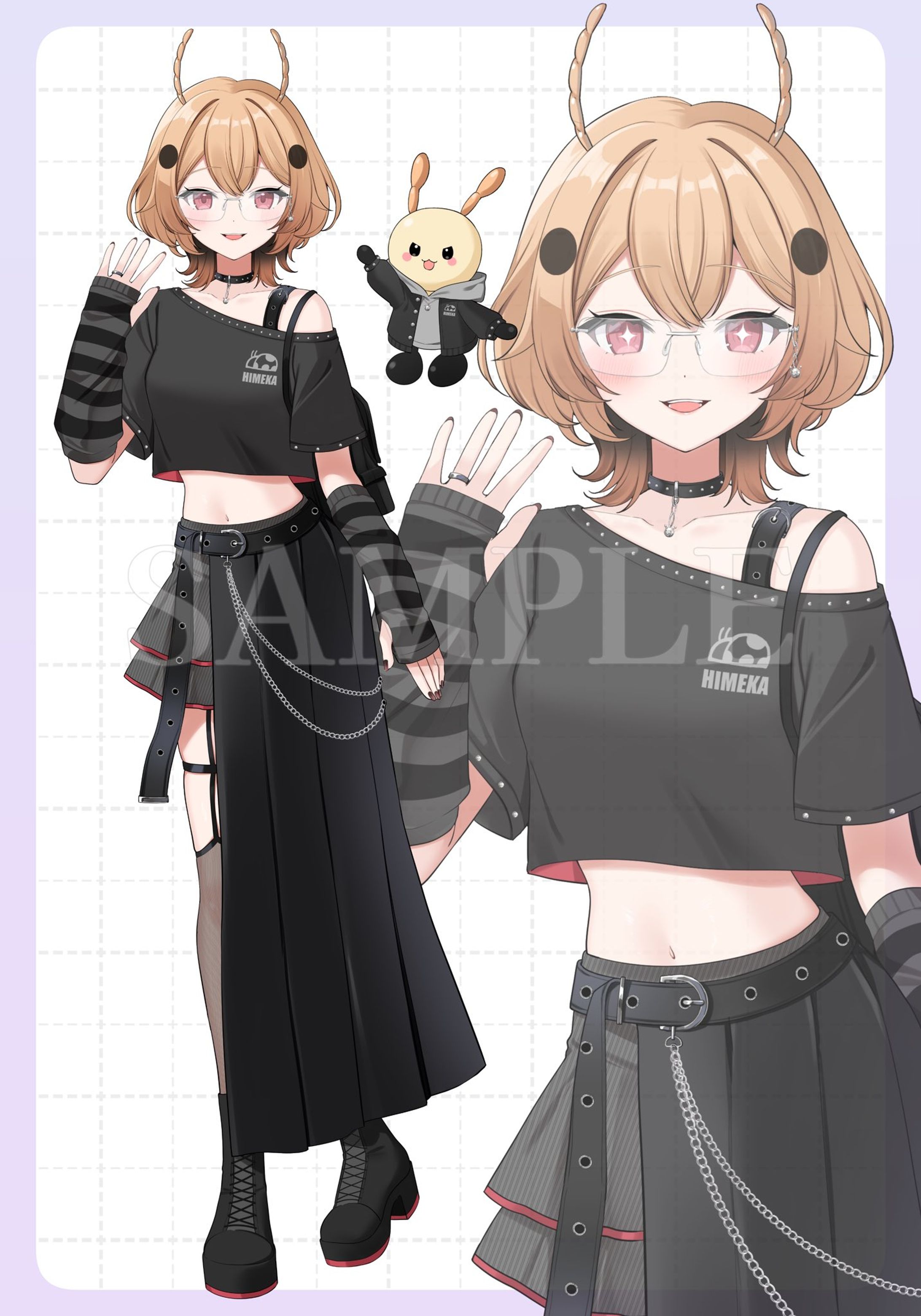 天道ヒメカ様　新衣装　IRIAM用イラスト-1