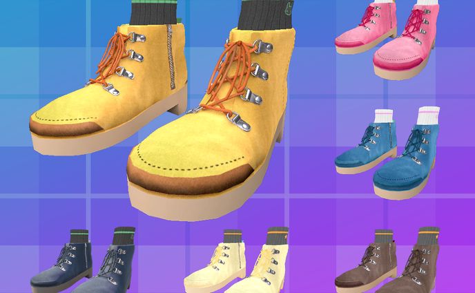 ▶booth　3Dモデル　マウンテンブーツ│Mountain Boots