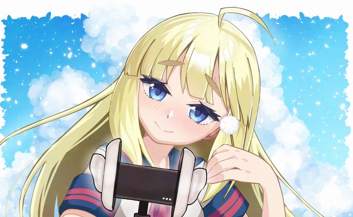 オリジナルキャラクターASMR風イラスト