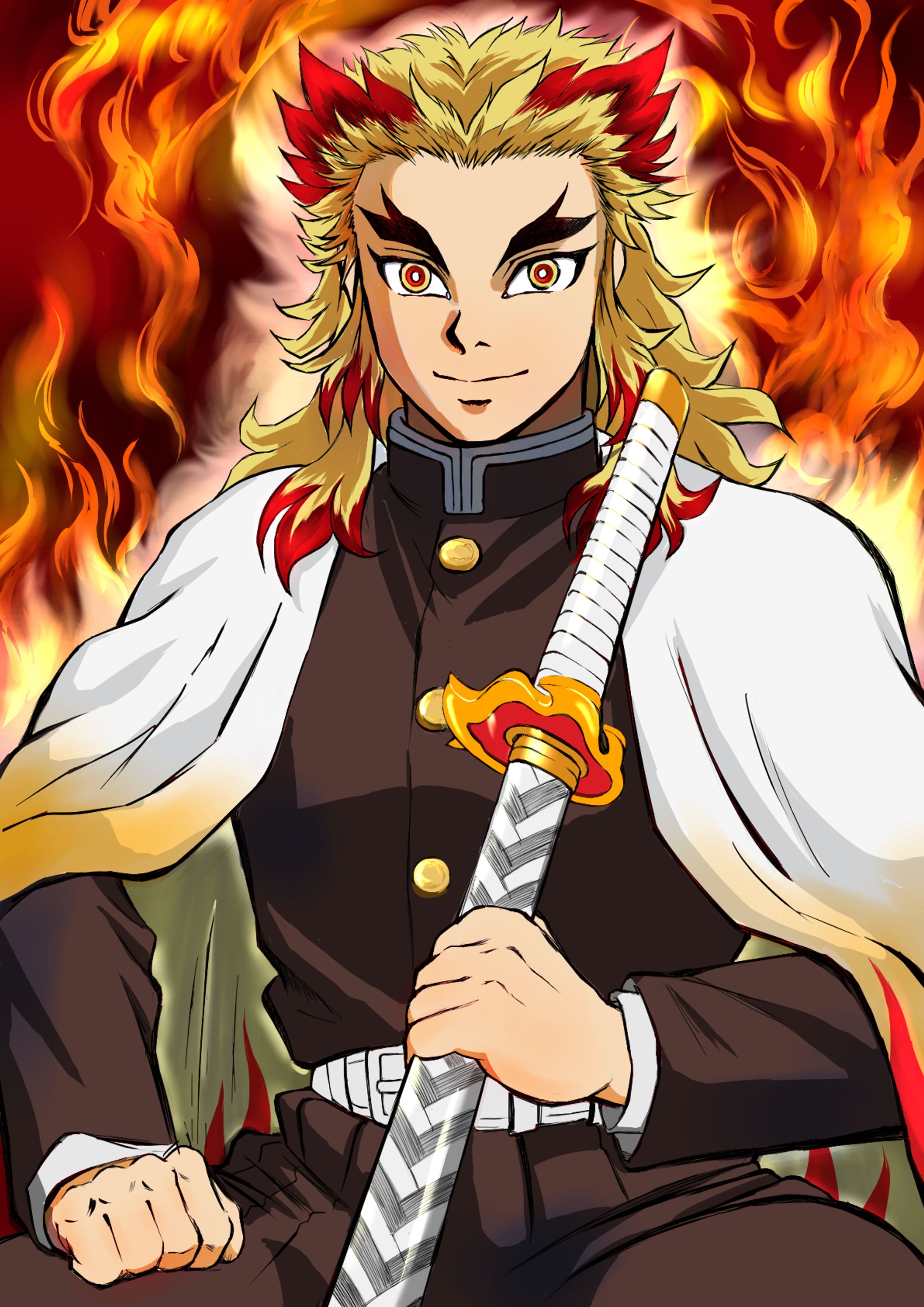 20251123 煉獄さん模写-1