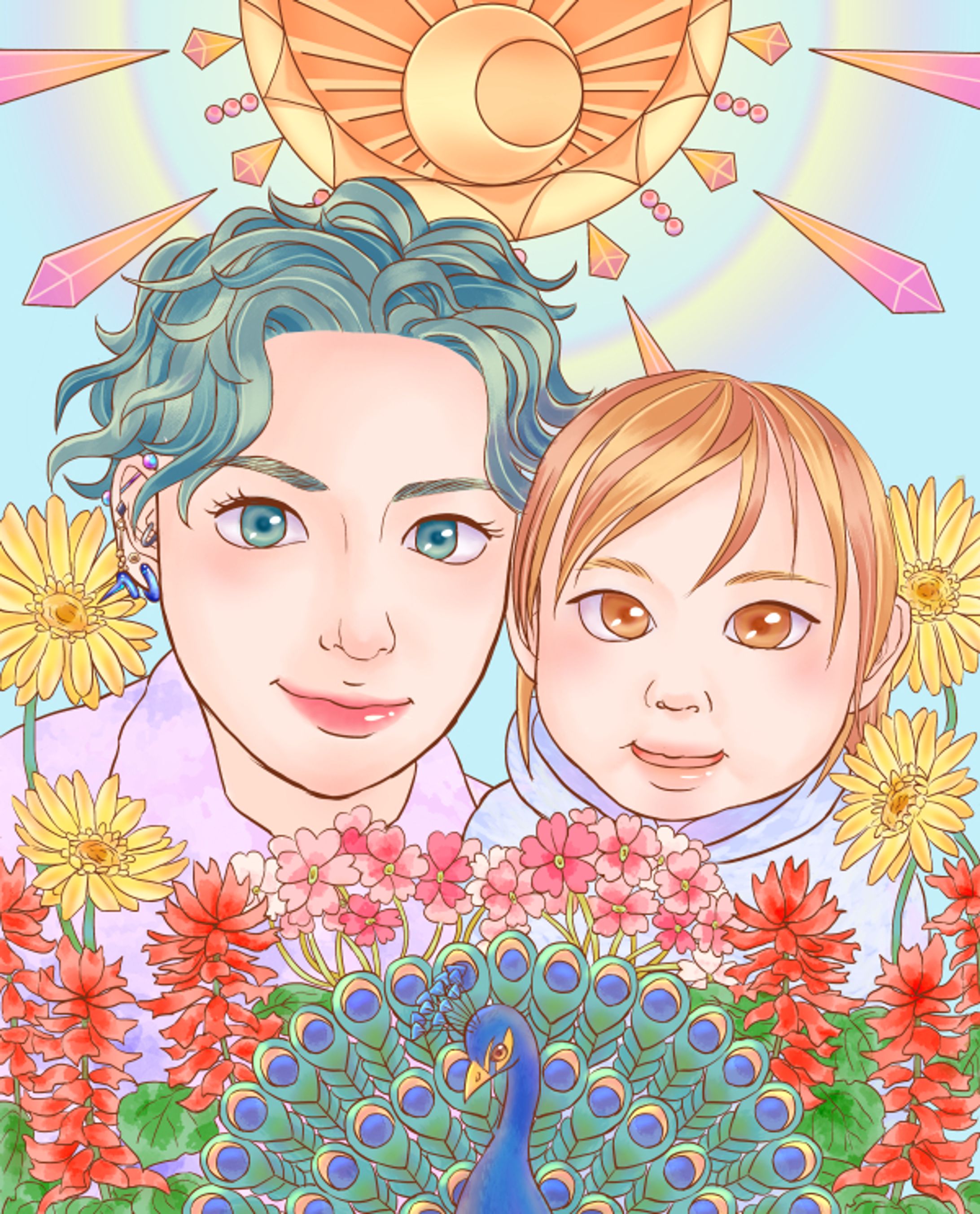 似顔絵(女性)-1