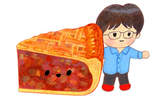 たべもの似顔絵