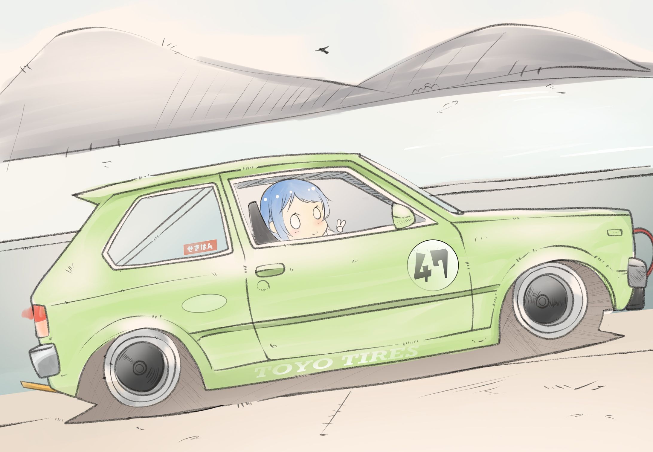 車のイラスト-1