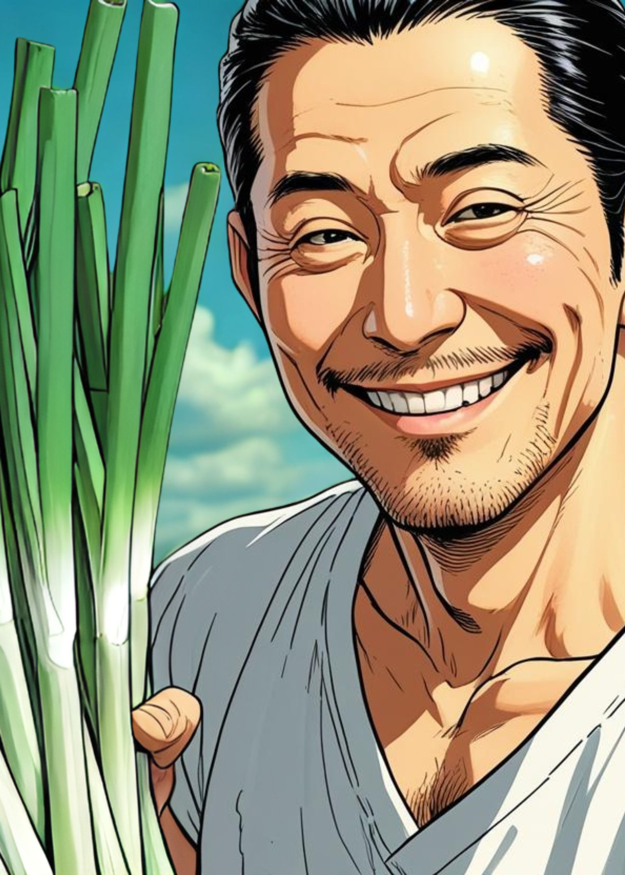 ネギと50代男性-1