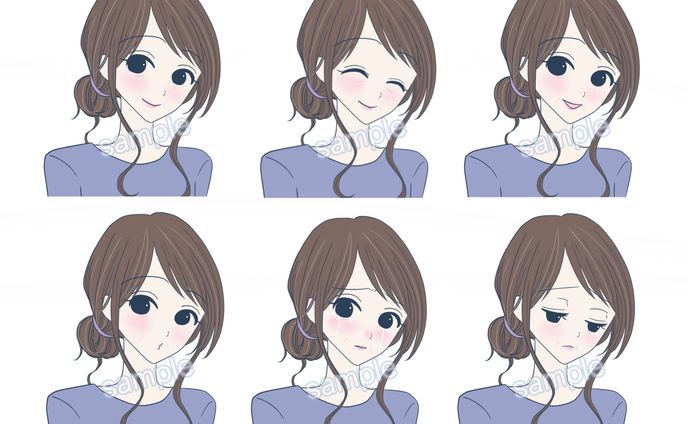 表情ちがいのイラスト作成（ココナラ）